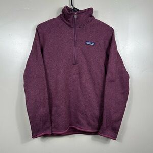 Patagonia Women's Better Sweater 1/4-Zip Light Balsamic Red Size Small